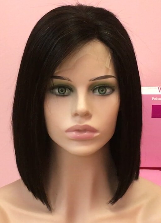 Peluca natural MINAUTI color 1B TOP TUL transparente