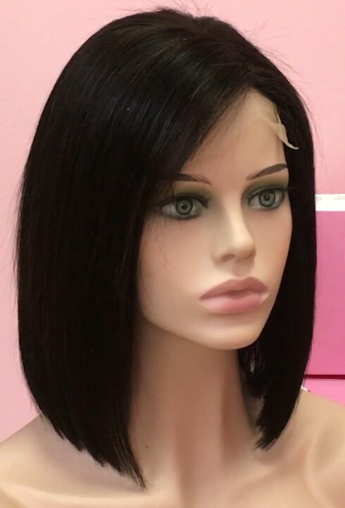 Peluca natural MINAUTI color 1B TOP TUL transparente
