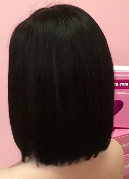 Peluca natural MINAUTI color 1B TOP TUL transparente