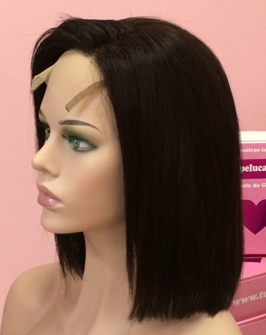 Peluca natural MINAUTI color 1B/2 TOP TUL transparente