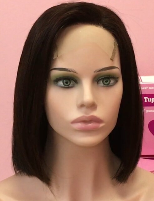 Peluca natural MINAUTI color 1B/2 TOP TUL transparente