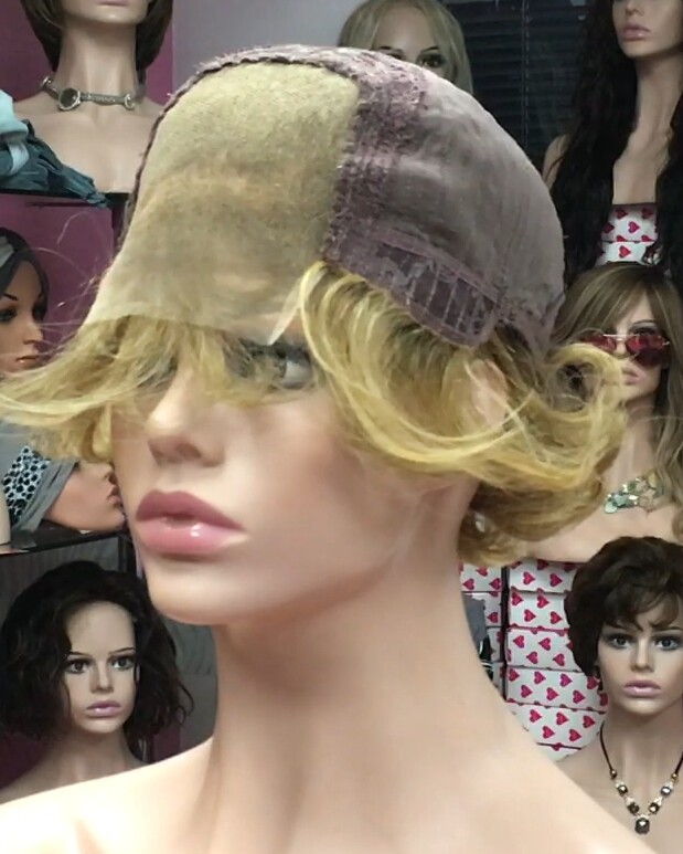 Peluca natural AKILA color 14 TOP TUL transparente efecto piel