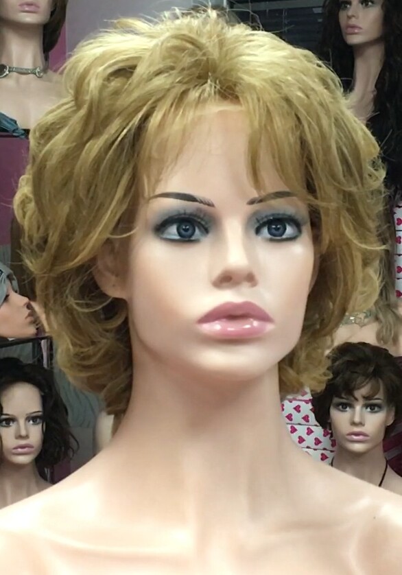 Peluca natural AKILA color 14 TOP TUL transparente efecto piel