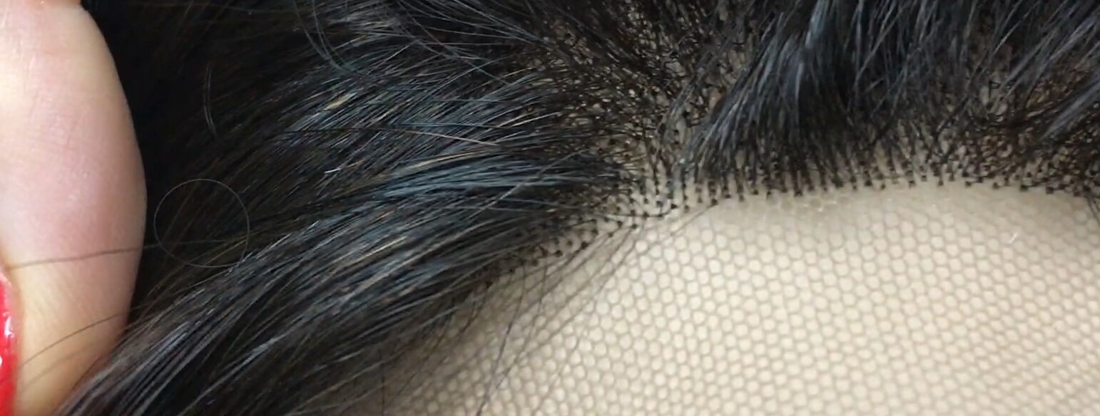 Peluca natural ALEXIS ONDAS 4 TOP TUL LARGO 35-40 cm