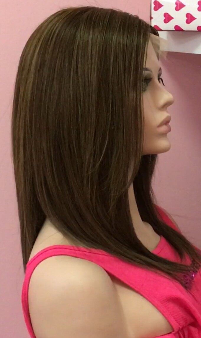 Peluca natural CLARA color 2H6 REFLEJO TOP TUL
