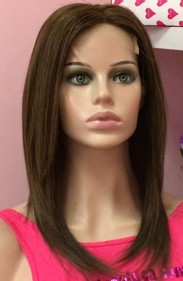 Peluca natural CLARA color 2H6 REFLEJO TOP TUL