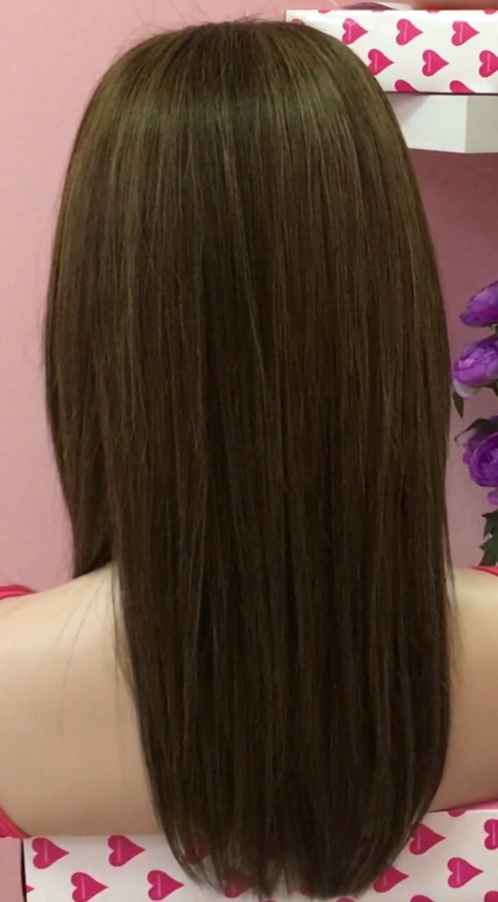 Peluca natural CLARA color 2H6 REFLEJO TOP TUL