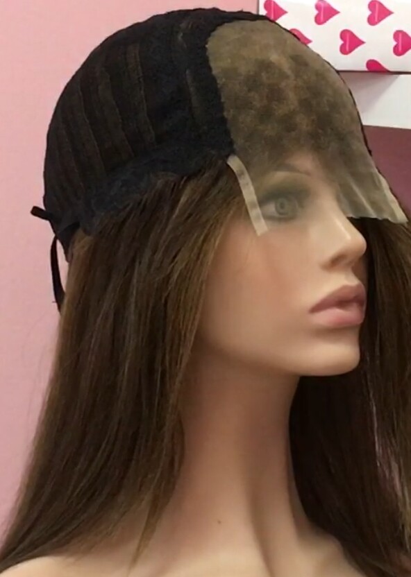 Peluca natural CLARA color 2H6 REFLEJO TOP TUL