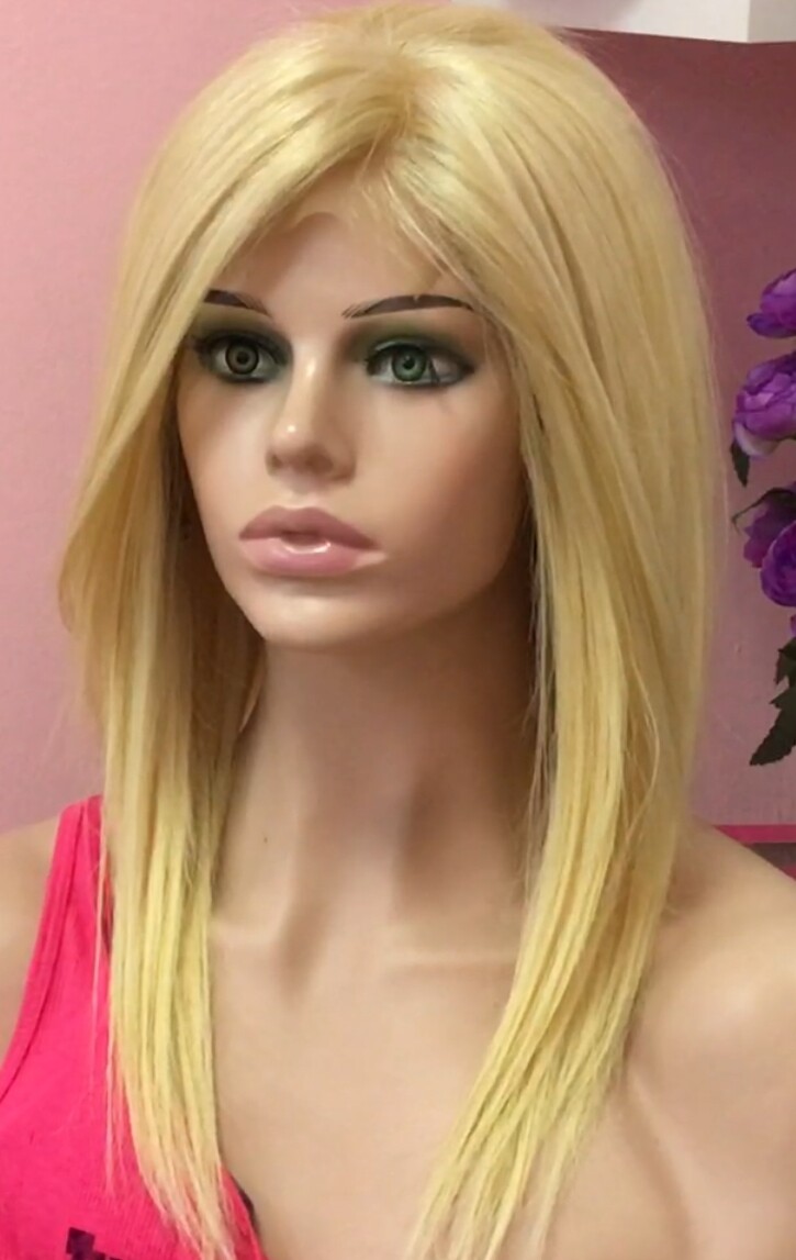 Peluca natural CLARA 613 Top Tul transparente efecto piel