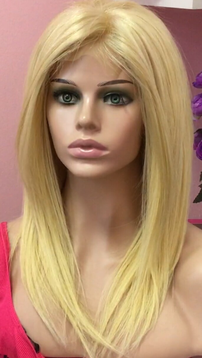 Peluca natural CLARA 613 Top Tul transparente efecto piel