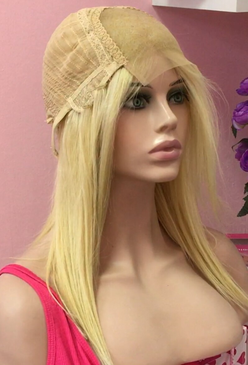 Peluca natural CLARA 613 Top Tul transparente efecto piel