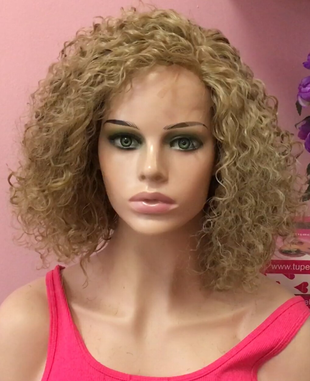 Peluca rizada cabello natural NINONA DIFUSOR color 18 RAYA TUL