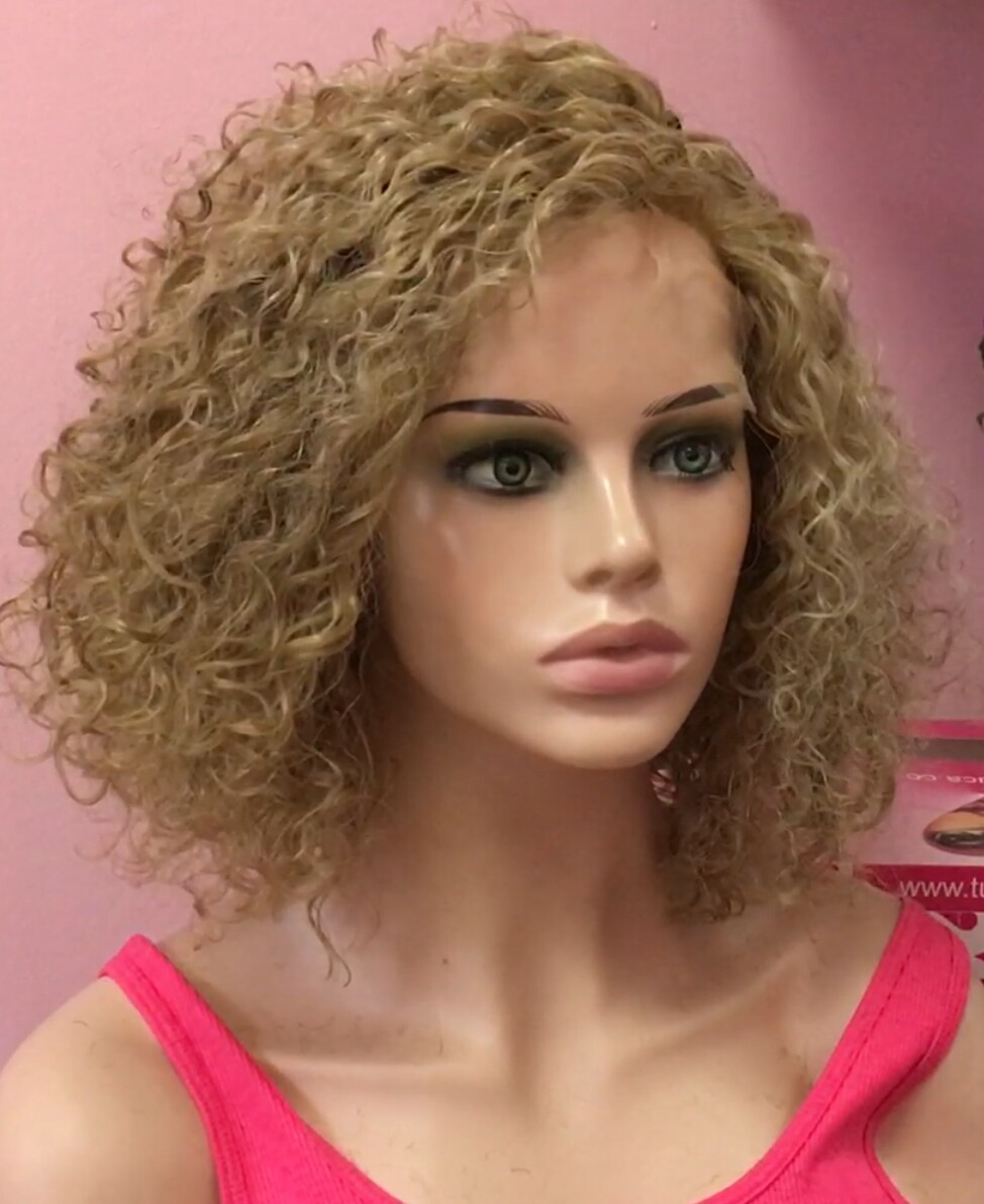 Peluca rizada cabello natural NINONA DIFUSOR color 18 RAYA TUL