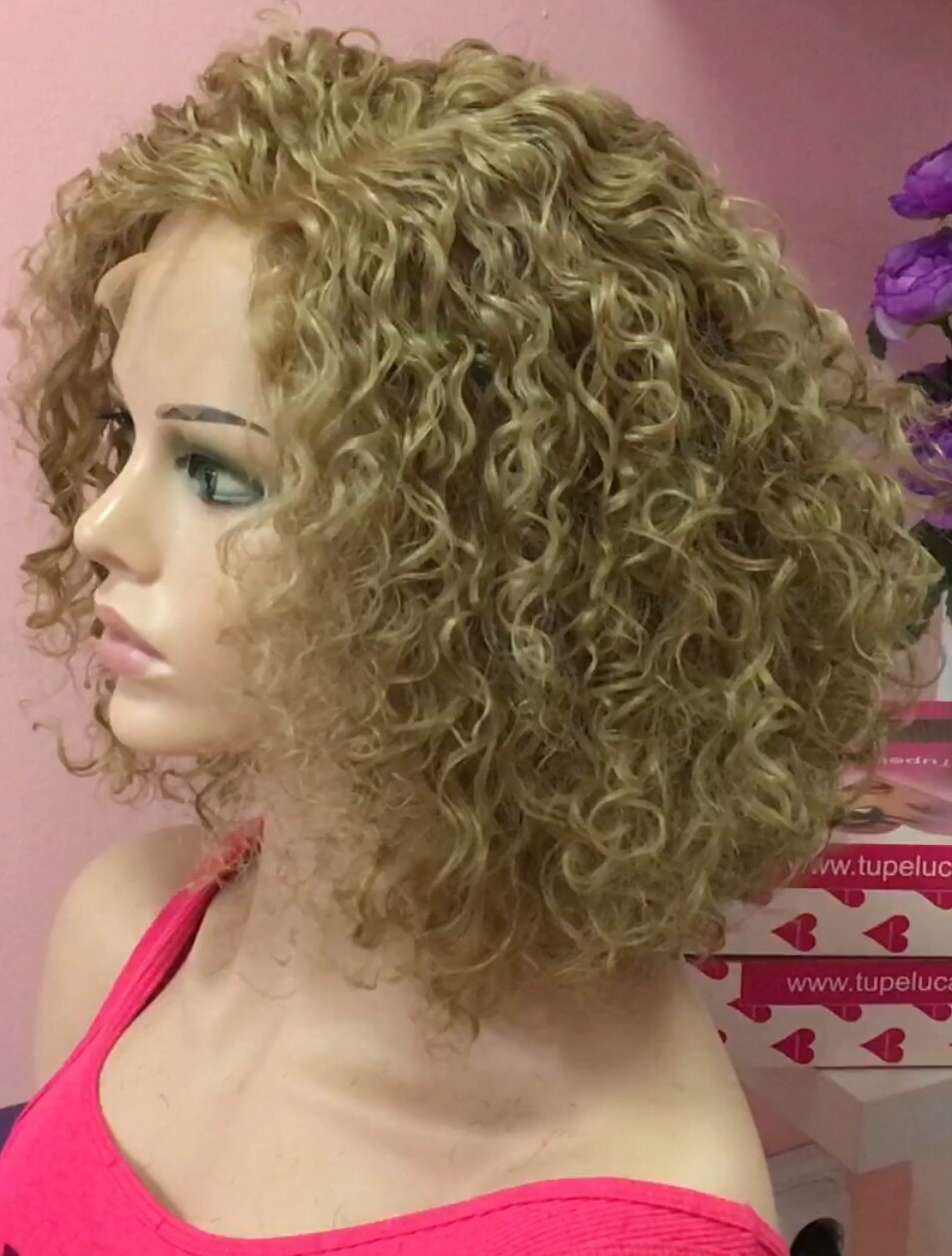 Peluca rizada cabello natural NINONA DIFUSOR color 18 RAYA TUL