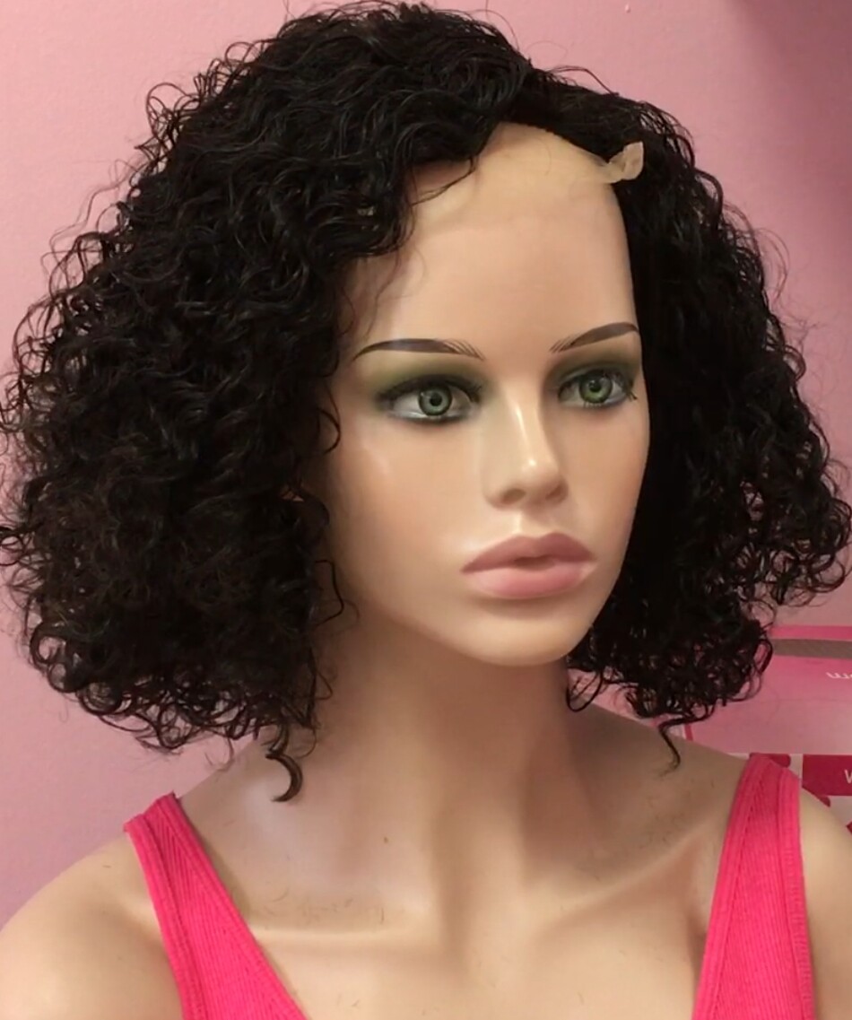 Peluca rizada cabello natural NINONA color 1TOP TUL