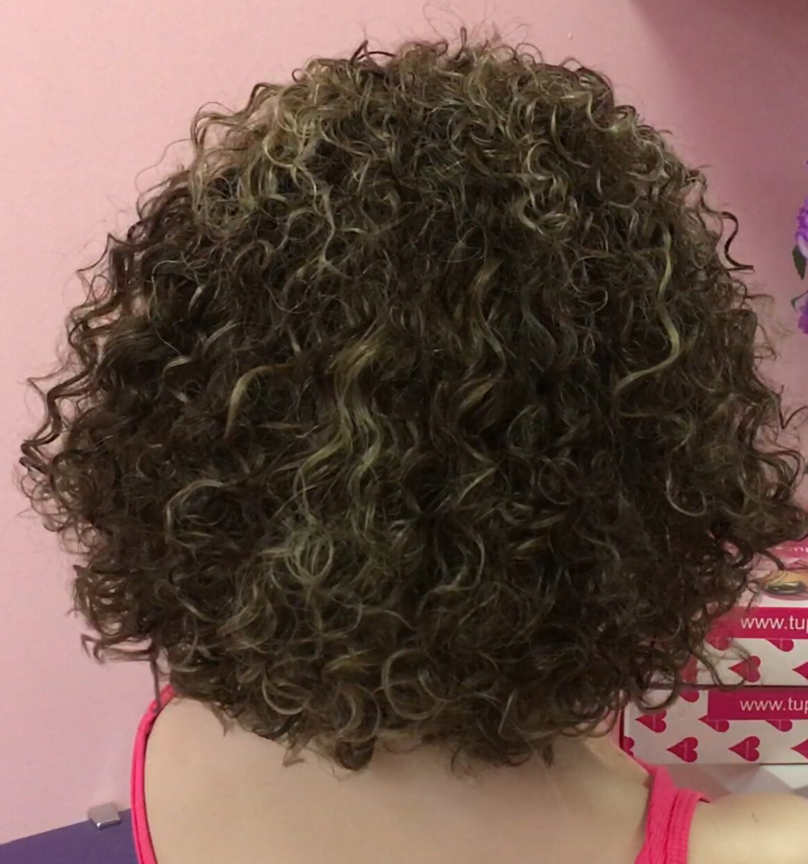 Peluca rizada cabello natural NINONA DIFUSOR color 2H18 RAYA TUL