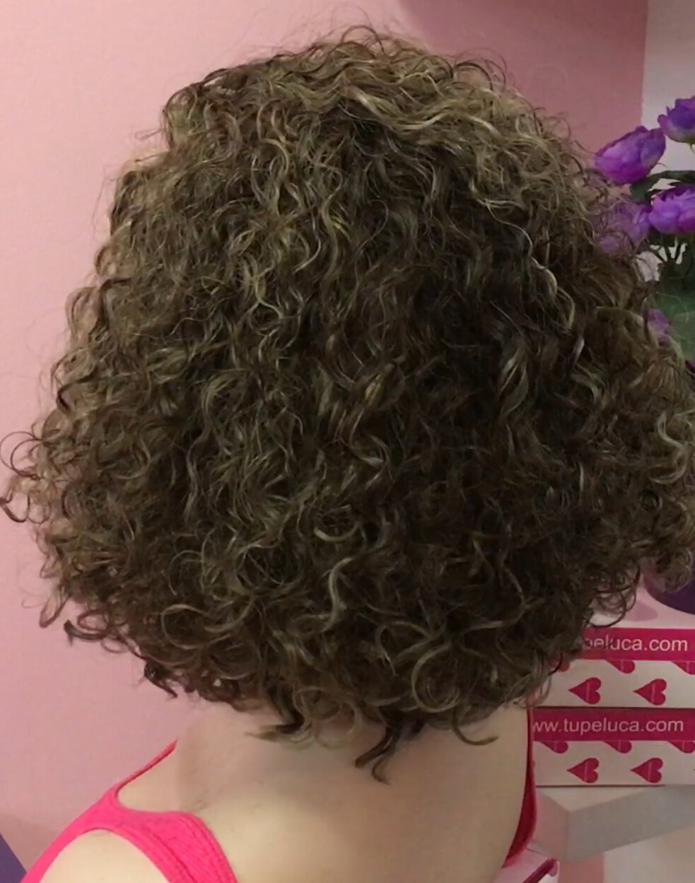 Peluca rizada cabello natural NINONA DIFUSOR color 2H18 RAYA TUL