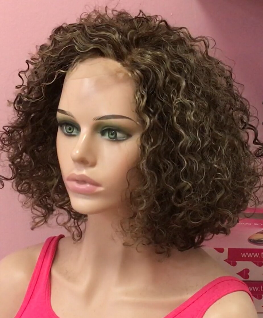 Peluca rizada cabello natural NINONA DIFUSOR color 2H18 RAYA TUL