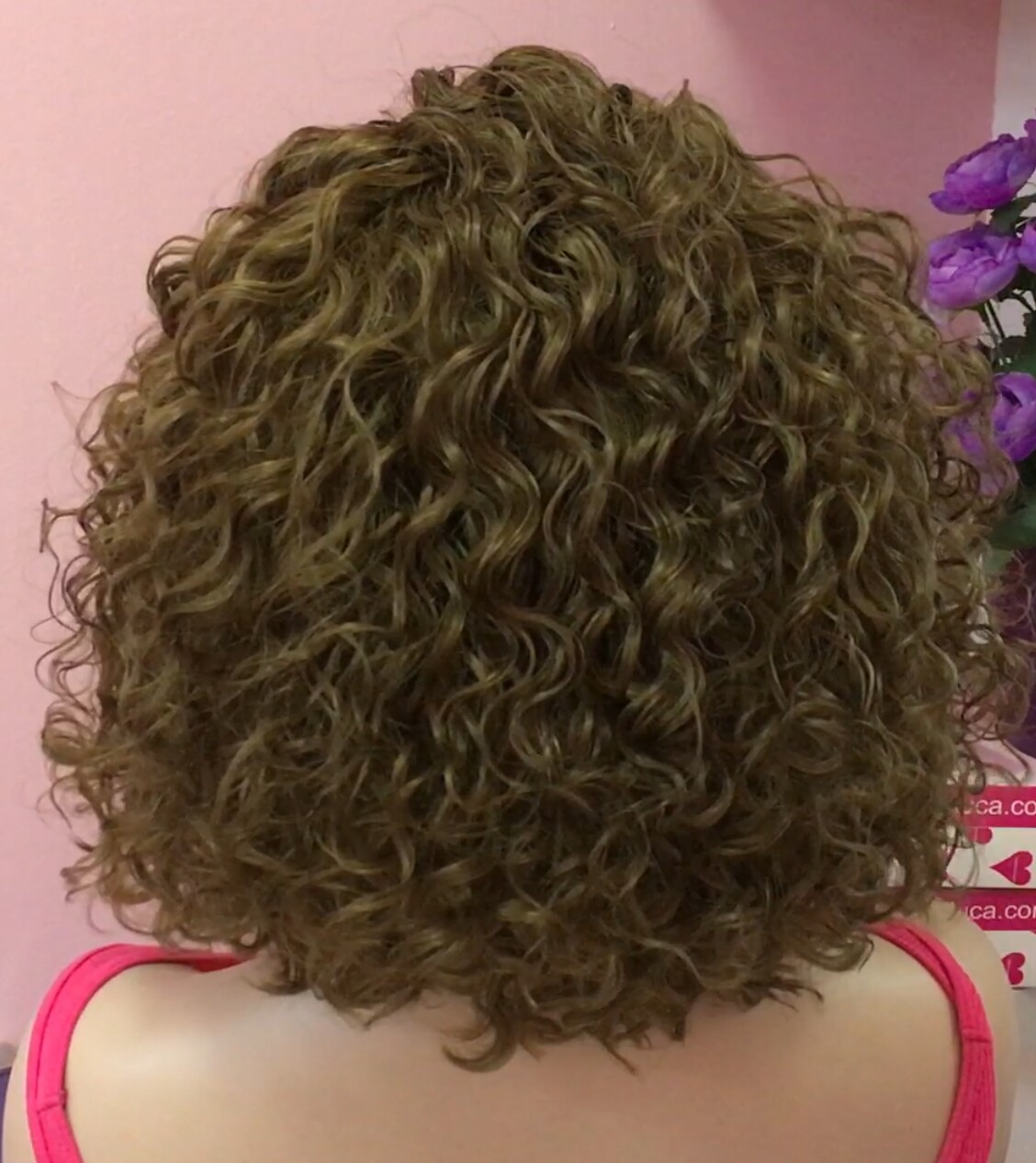Peluca rizada cabello natural NINONA  DIFUSOR color 6 RAYA TUL