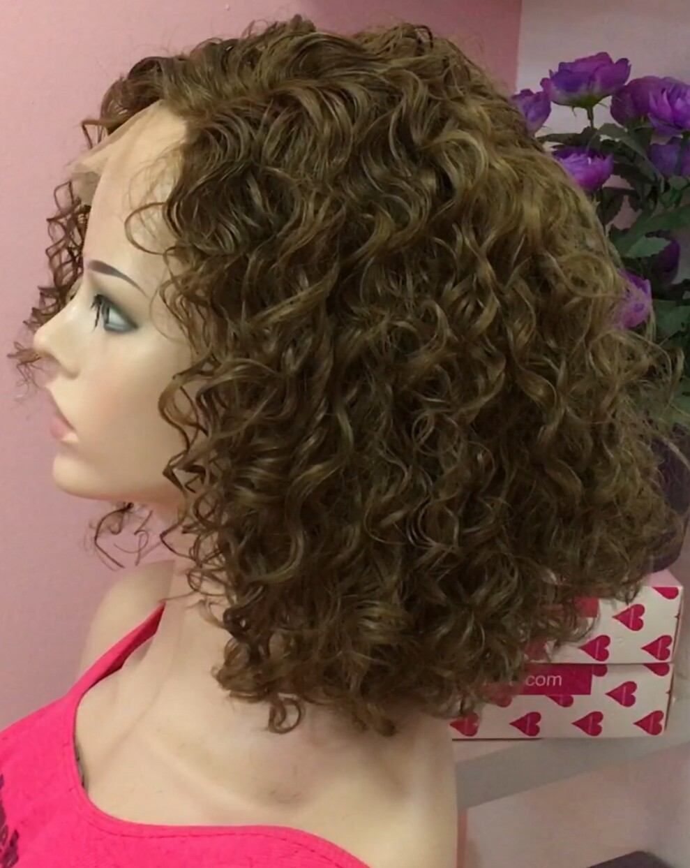 Peluca rizada cabello natural NINONA  DIFUSOR color 6 RAYA TUL