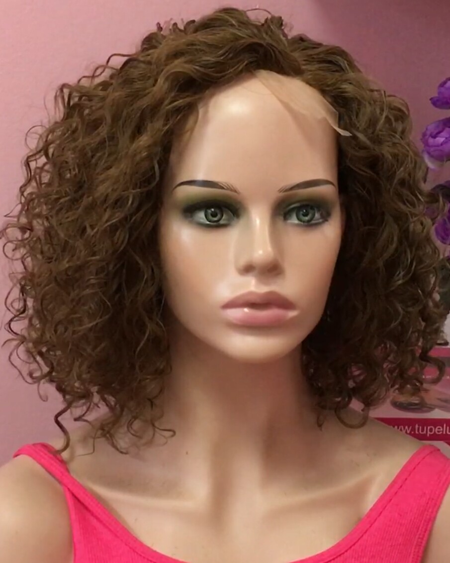 Peluca rizada cabello natural NINONA  DIFUSOR color 6 RAYA TUL