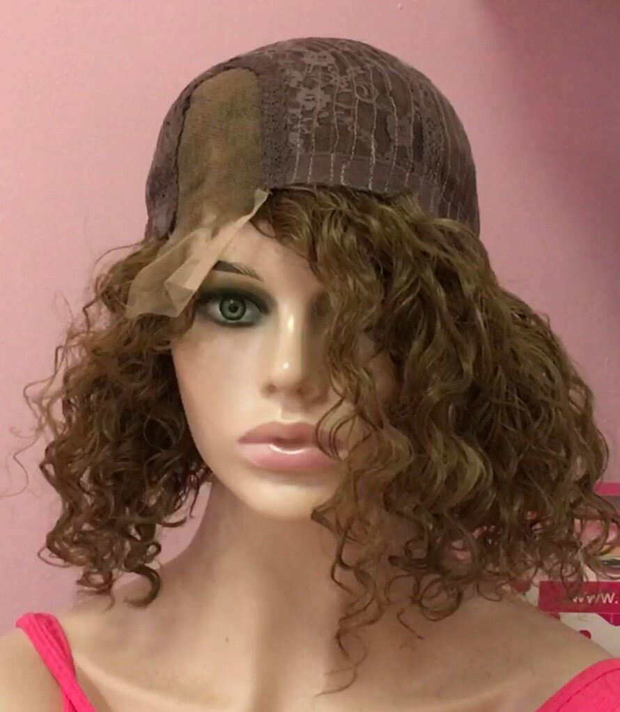 Peluca rizada cabello natural NINONA  DIFUSOR color 6 RAYA TUL