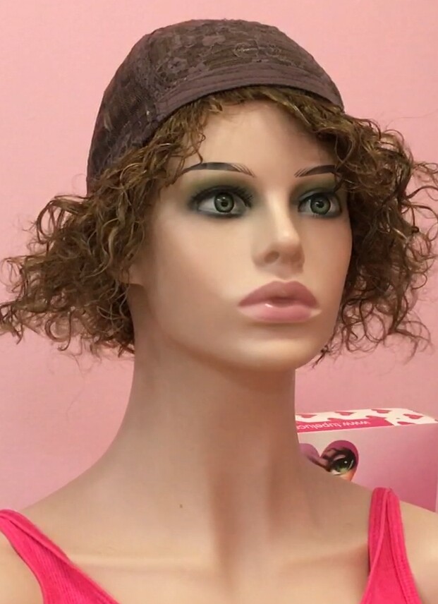 Peluca rizada natural AINHOA  6H4h8h613 maquina