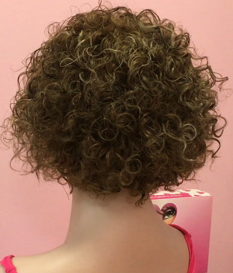 Peluca rizada natural AINHOA  6H4h8h613 maquina