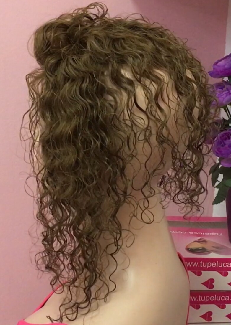 Protesis frontal DIADEMA ROCIO TUL 12" RIZADO color 6