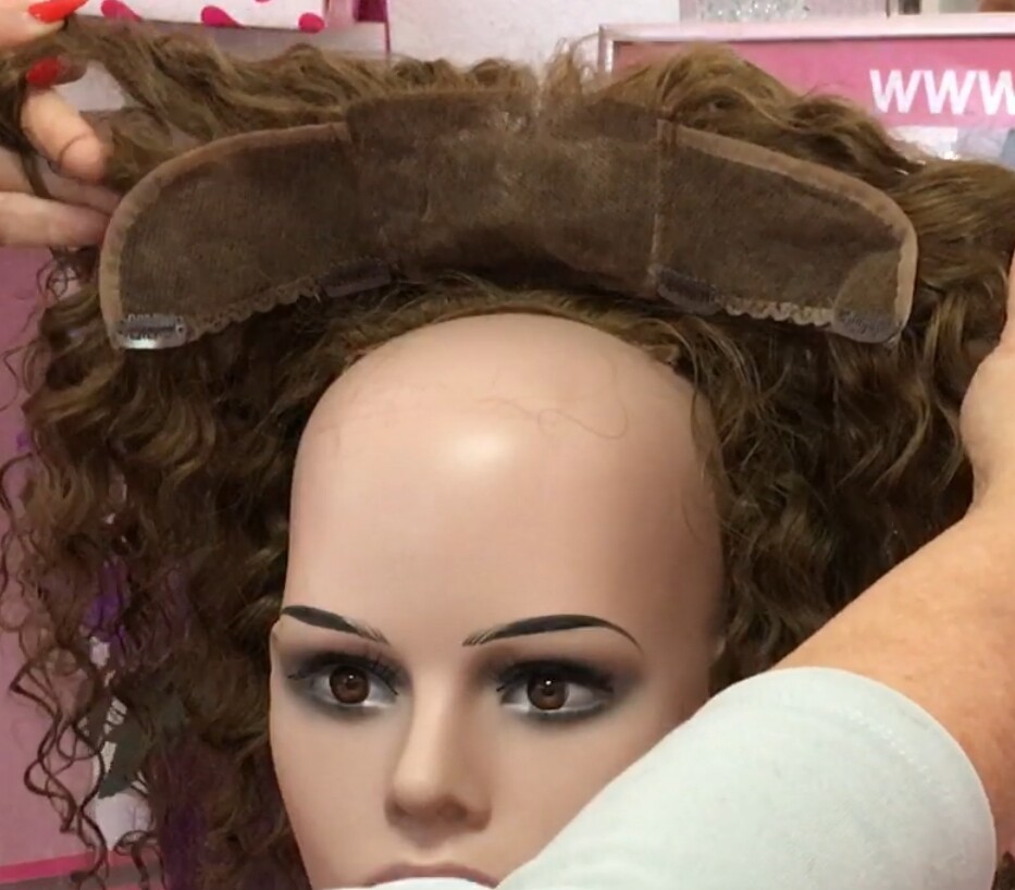 Protesis frontal DIADEMA ROCIO TUL 12" RIZADO color 6