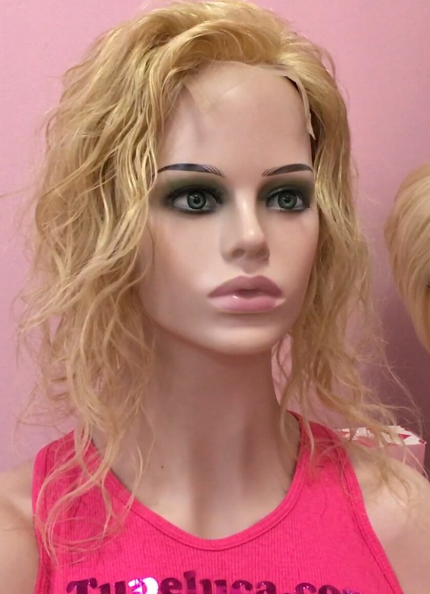 PROTESIS  ALOPECIA FRONTAL MERCHE color 613 Top de Tul ONDA 