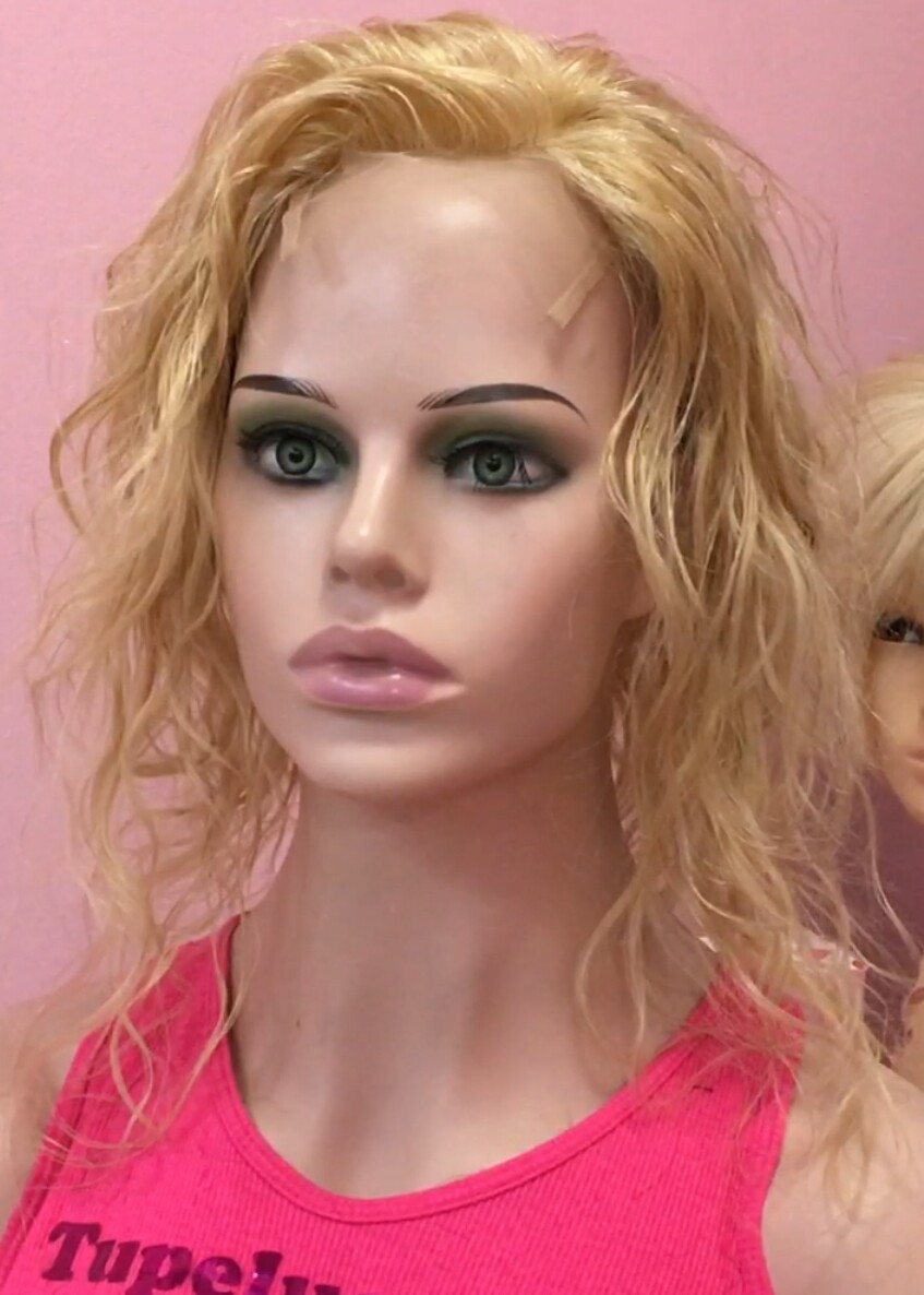 PROTESIS  ALOPECIA FRONTAL MERCHE color 613 Top de Tul ONDA 
