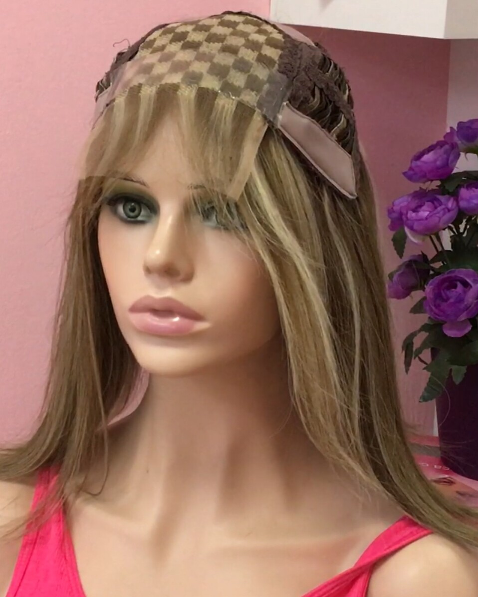 PROTESIS  ALOPECIA FRONTAL natural MERCHE PATILLAS XL color 8H613 TOP TUL 
