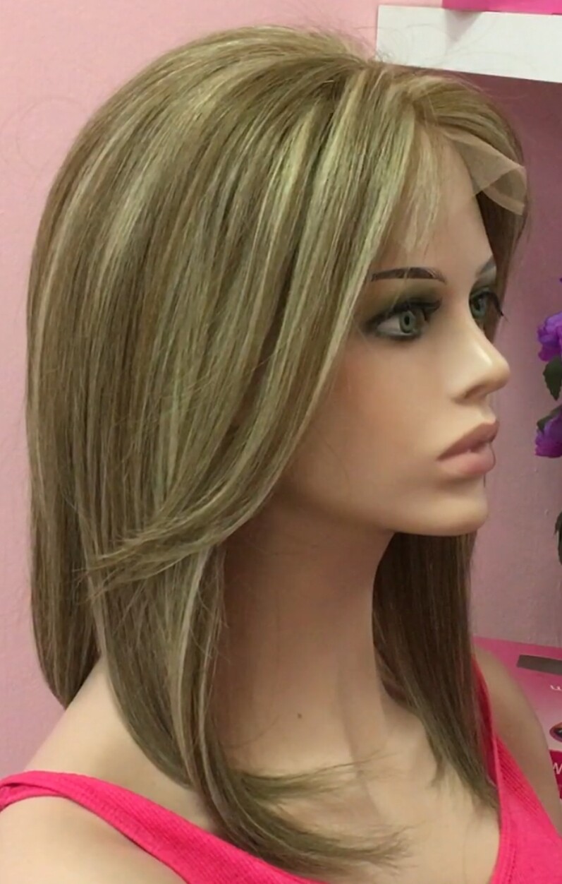 PROTESIS  ALOPECIA FRONTAL natural MERCHE PATILLAS XL color 8H613 TOP TUL 