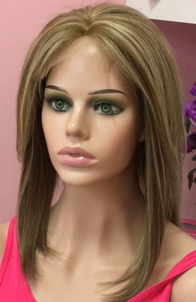 PROTESIS  ALOPECIA FRONTAL natural MERCHE PATILLAS XL color 8H613 TOP TUL 