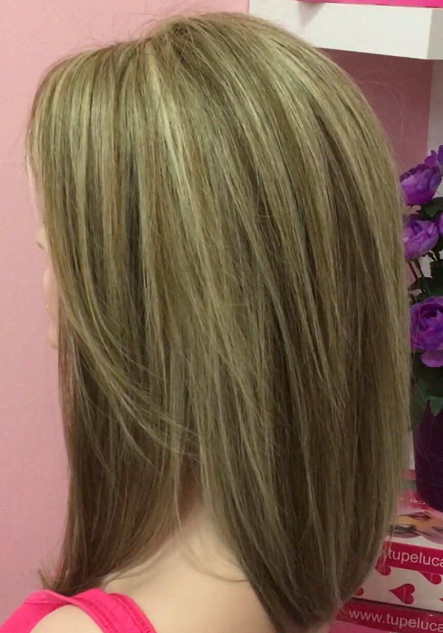 PROTESIS  ALOPECIA FRONTAL natural MERCHE PATILLAS XL color 8H613 TOP TUL 