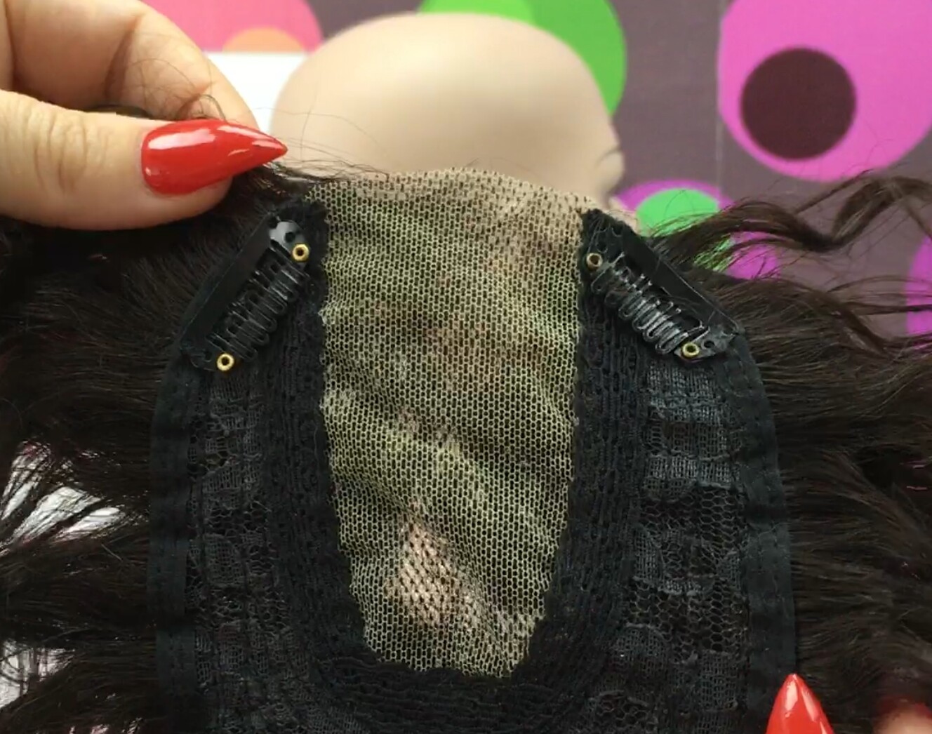 Voluminador MINI BELINDA 4" Rizado 1B RAYA tul FRONTAL