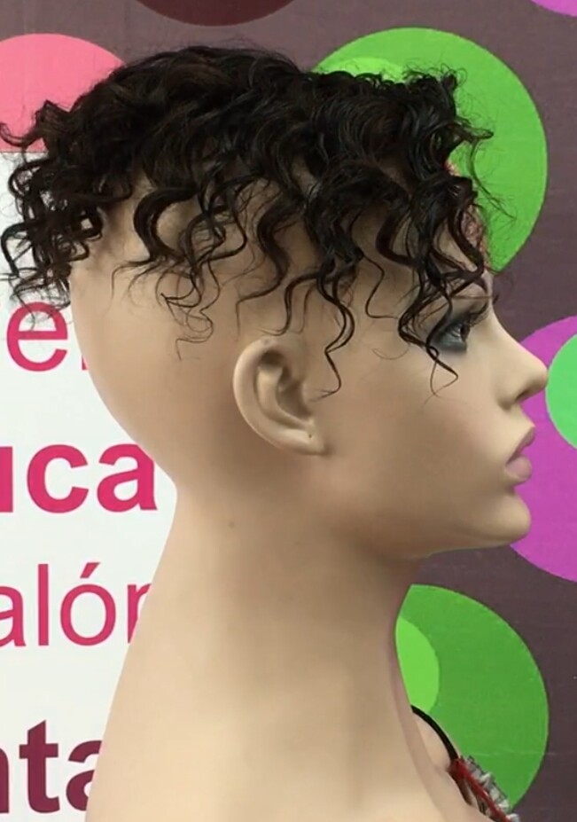 Voluminador MINI BELINDA 4" Rizado 1B RAYA tul FRONTAL