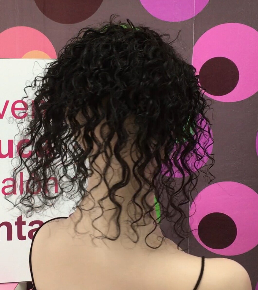 Voluminador natural rizado NINA color 1 Top de Tul entero
