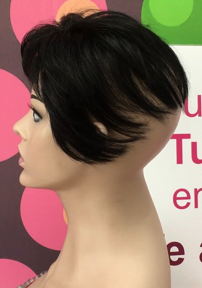 Voluminador natural MARGARITA 8" color 1 frontal diadema medio tul