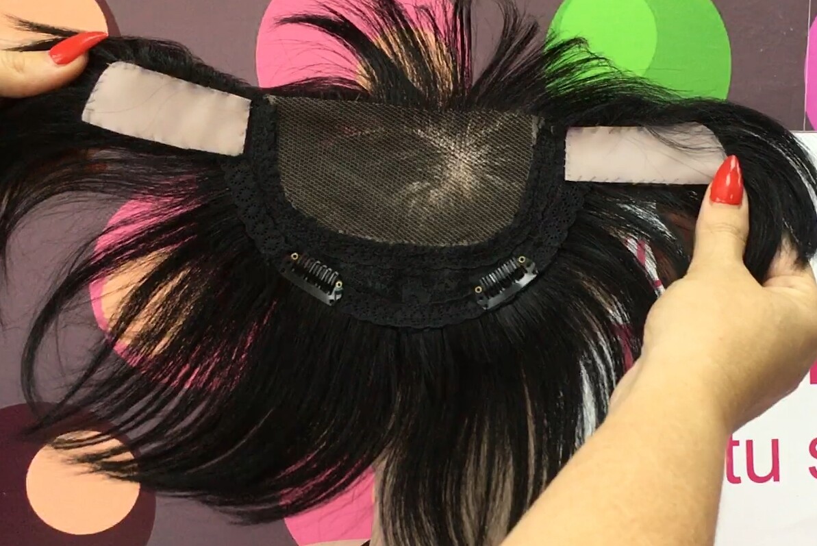Voluminador natural MARGARITA 8" color 1 frontal diadema medio tul