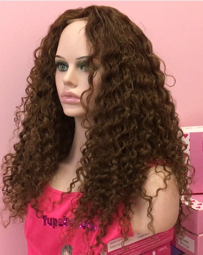 Peluca de pelo rizado natural ADELAIDE 5 RAYA TUL