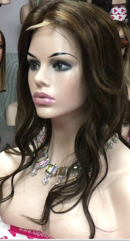 Voluminador natural  LYDIA ONDAS 2H5 RAYA de Tul transparente efecto piel
