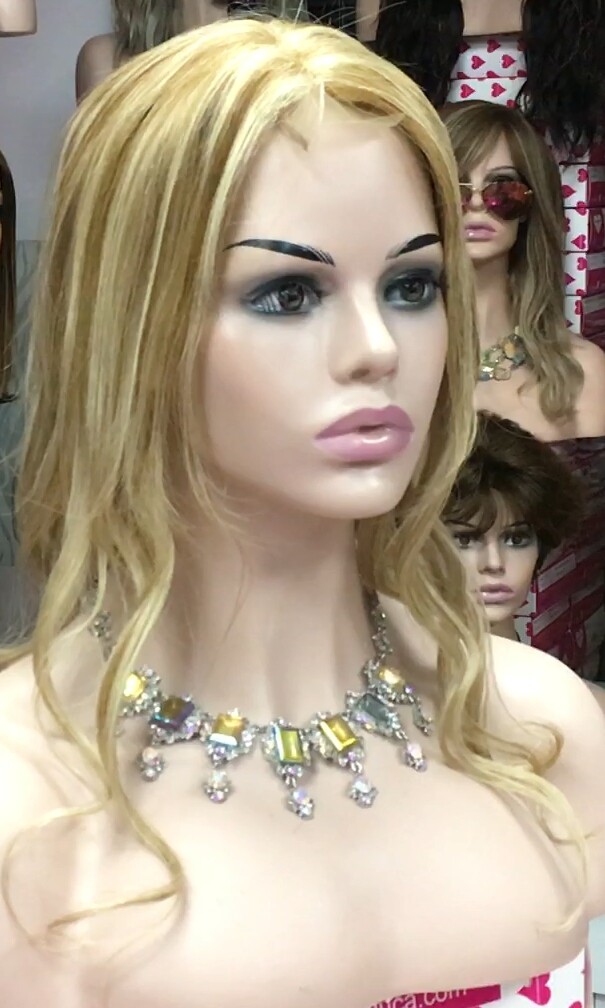 Voluminador natural  LYDIA ONDAS 8h613h27 RAYA de Tul transparente efecto piel