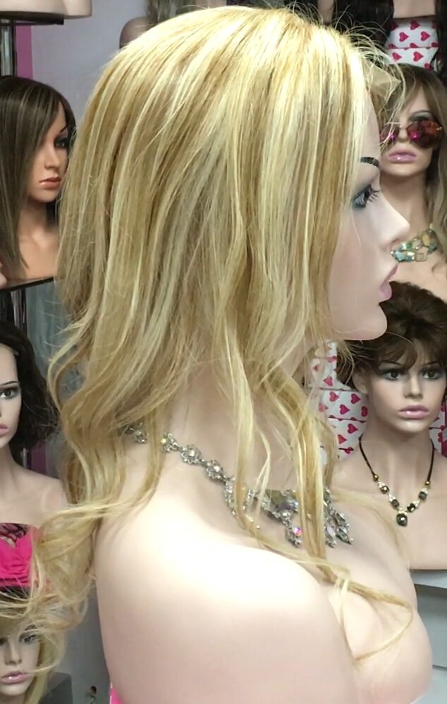 Voluminador natural  LYDIA ONDAS 8h613h27 RAYA de Tul transparente efecto piel