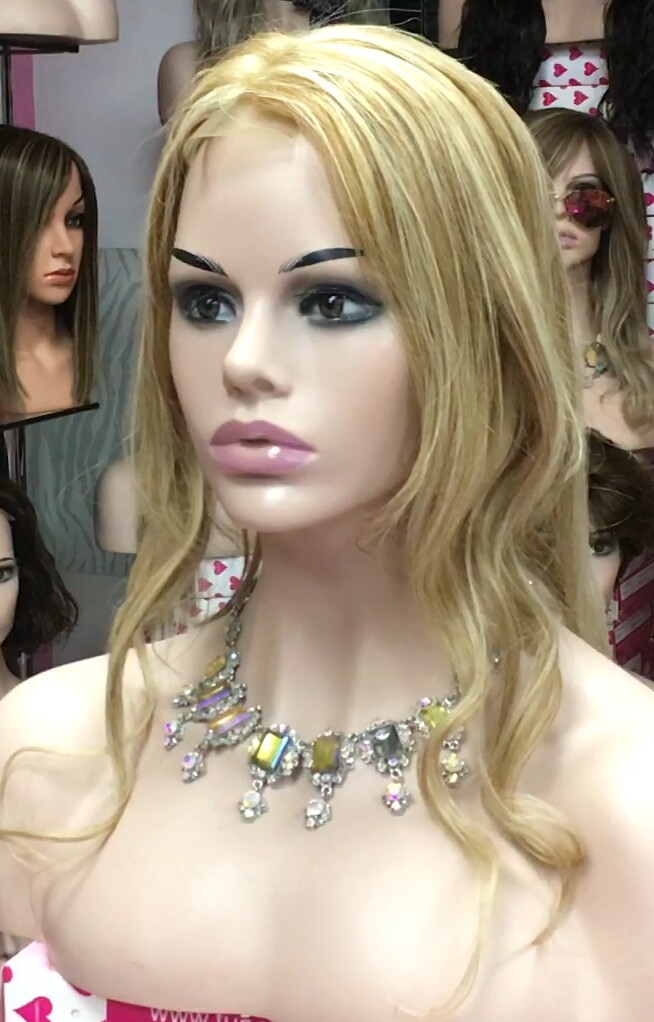 Voluminador natural  LYDIA ONDAS 8h613h27 RAYA de Tul transparente efecto piel