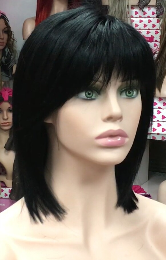 Peluca natural MARTINA color 1 RAYA TUL transparente efecto piel