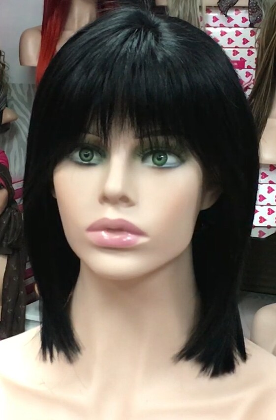 Peluca natural MARTINA color 1 RAYA TUL transparente efecto piel