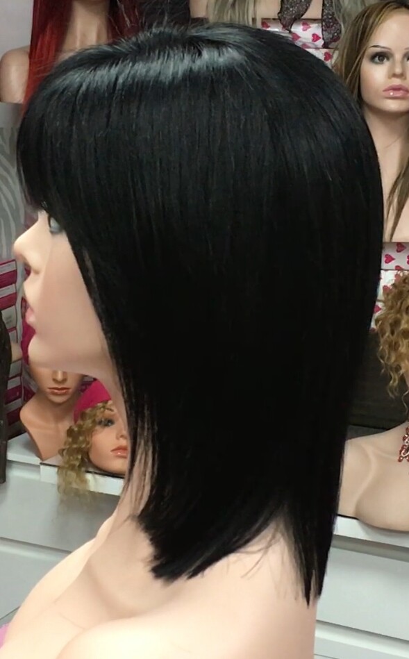 Peluca natural MARTINA color 1 RAYA TUL transparente efecto piel