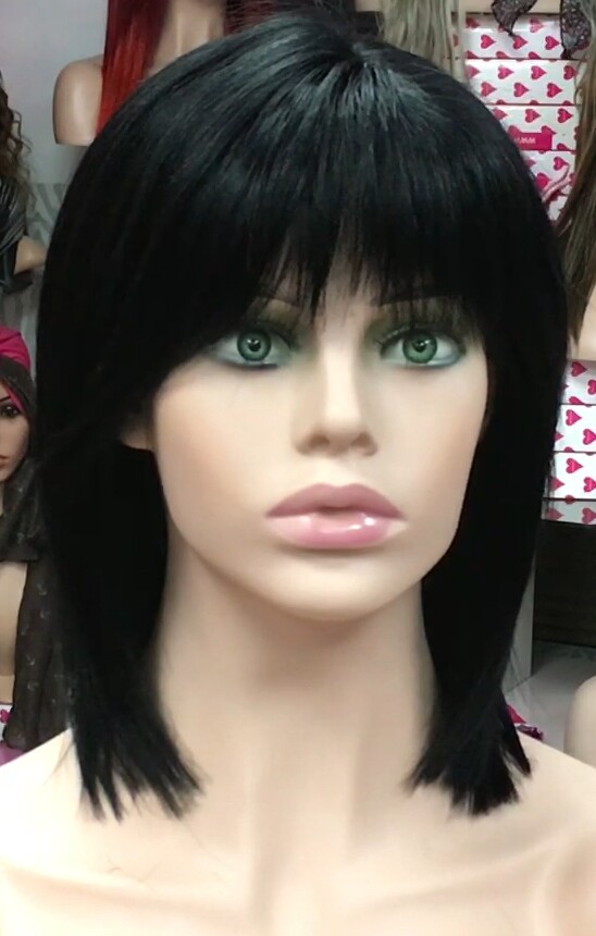 Peluca natural MARTINA color 1 RAYA TUL transparente efecto piel